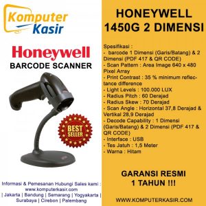 Scaner Honeywell 1450G USB 2 Dimensi & Stand