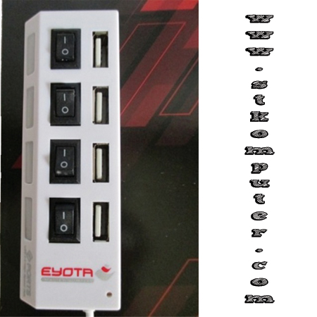 USB HUB Eyota 4 Port + On/Off Button