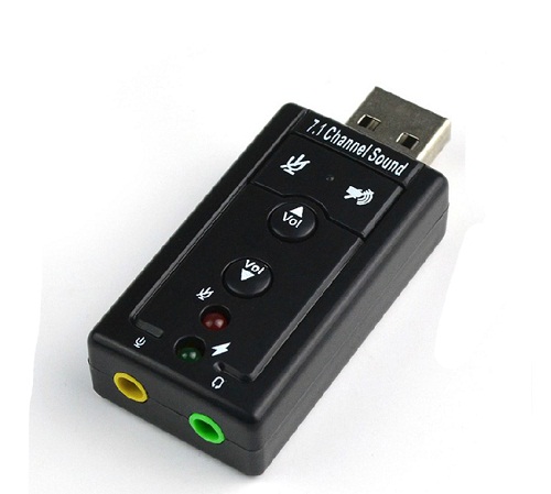 USB Soundcard 7.1 channel + vol