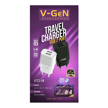 Adaptor V-Gen VTC2-04 Travel Charger