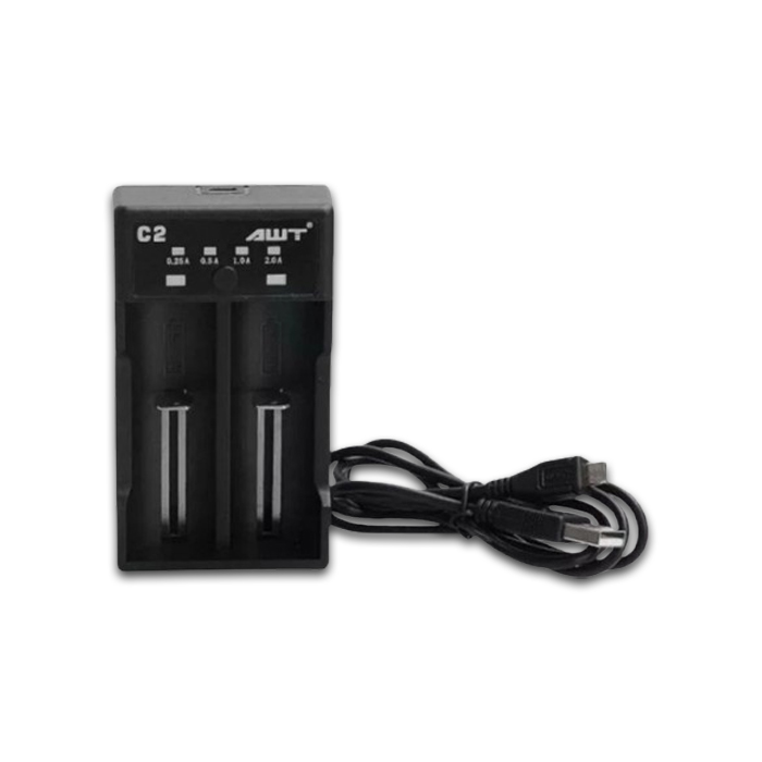 Charger Baterai 18650 AWT 2 Slot