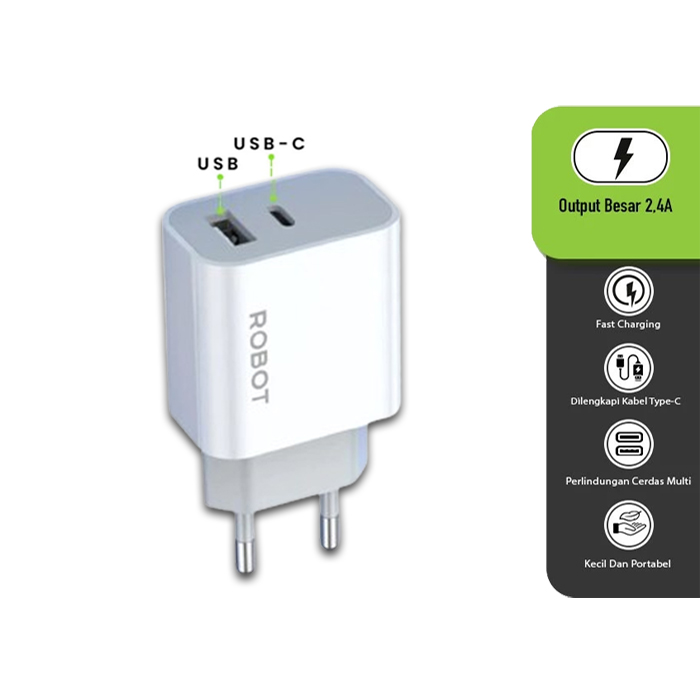 Charger Robot RT-K11 Dual Port Quick Charging