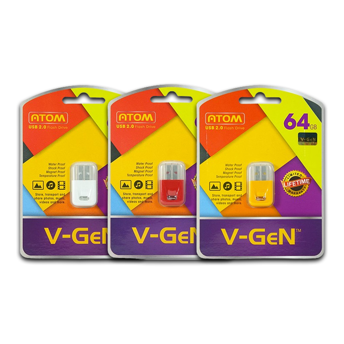Flashdisk V-Gen Atom 64GB USB 2.0