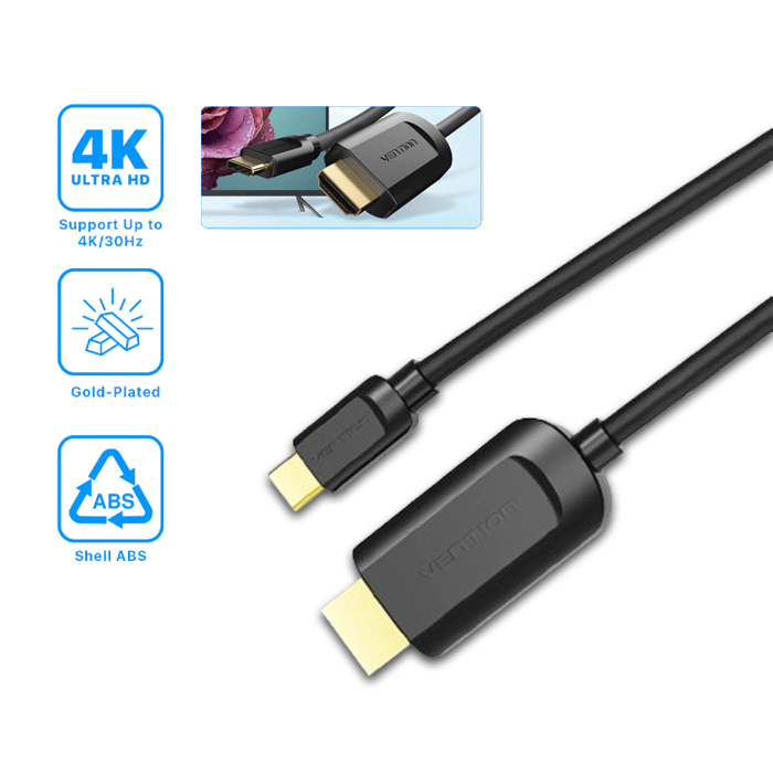 Kabel Type C to HDMI Vention 1,5M
