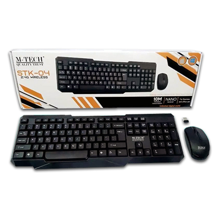 Keyboard Mouse Wireless M-Tech STK-04