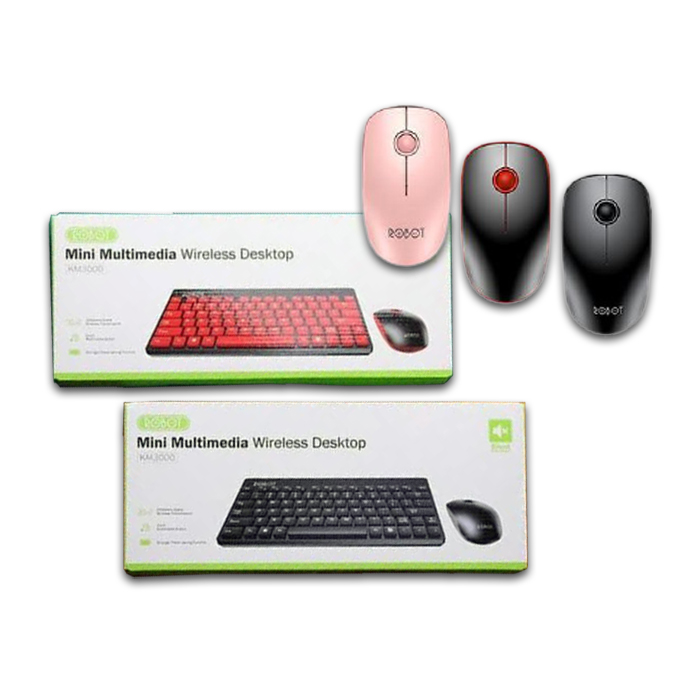 Keyboard dan Mouse Wireless Robot KM3000