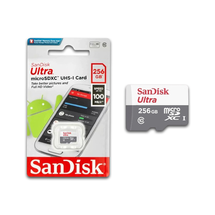 MicroSD Sandisk 256GB 100Mbps