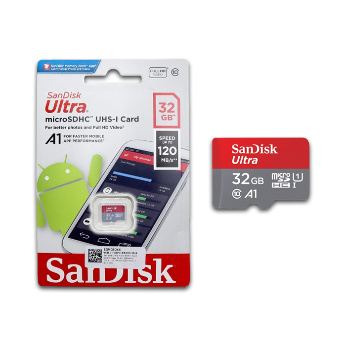 MicroSD Sandisk 32GB 120Mbps