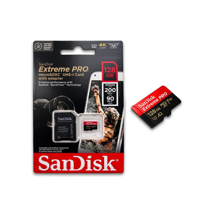 Microsd Sandisk 128GB Extreme Pro 200Mb/s