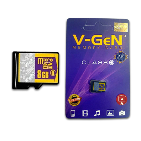 Microsd V-Gen 8GB C6 NA