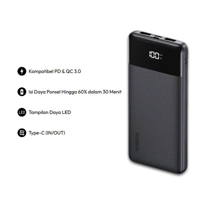 Powerbank Oraimo OPB-7100Q LED Display Dual Port USB