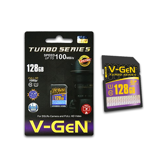 SDHC V-Gen Turbo C10 128GB