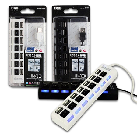 USB Hub Eyota 7 Port On/Off
