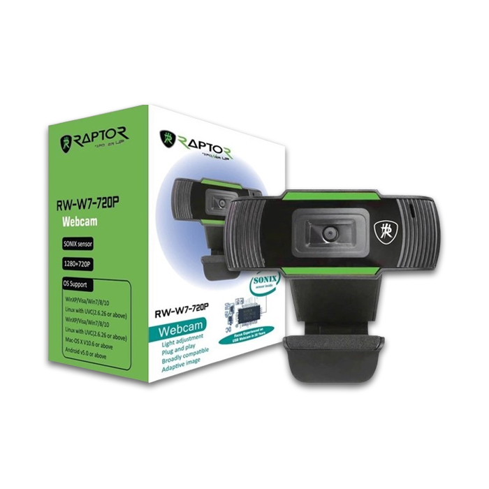 Webcam Raptor 720P with Microphone