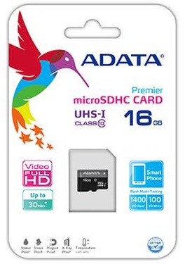 Micro SDHC AData UHS-I 16GB
