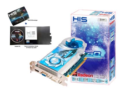 VGA HIS AMD PCIE HD 6570 2gb DDR3 ICEQ