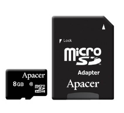 Micro SD APACER +Adapter Class 10 8G