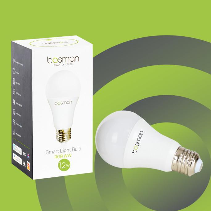 Smart LED Bulb 12W RGB WW Bosman